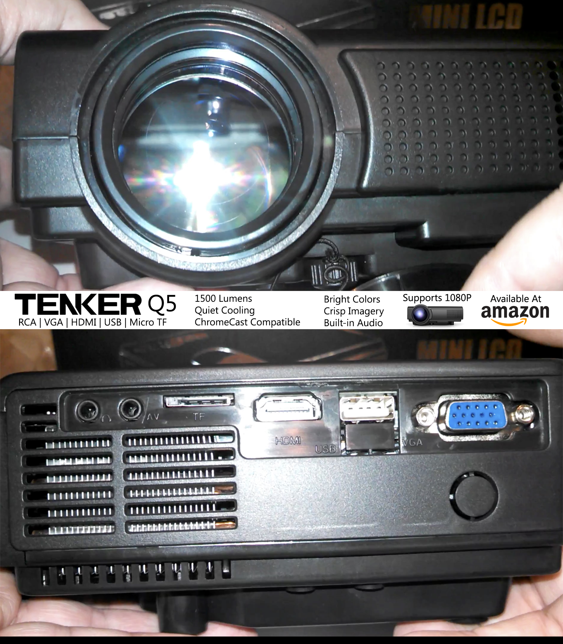 TENKER Q5 Mini LCD Video Projector Review Hot Coupon Offers