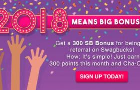 Swagbucks - 2018 Means Big Bonuses