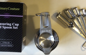 Culinary Couture Stainless Measuring Cups and Spoons