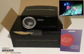 Ohderii 1080P HD Home Theater Projector