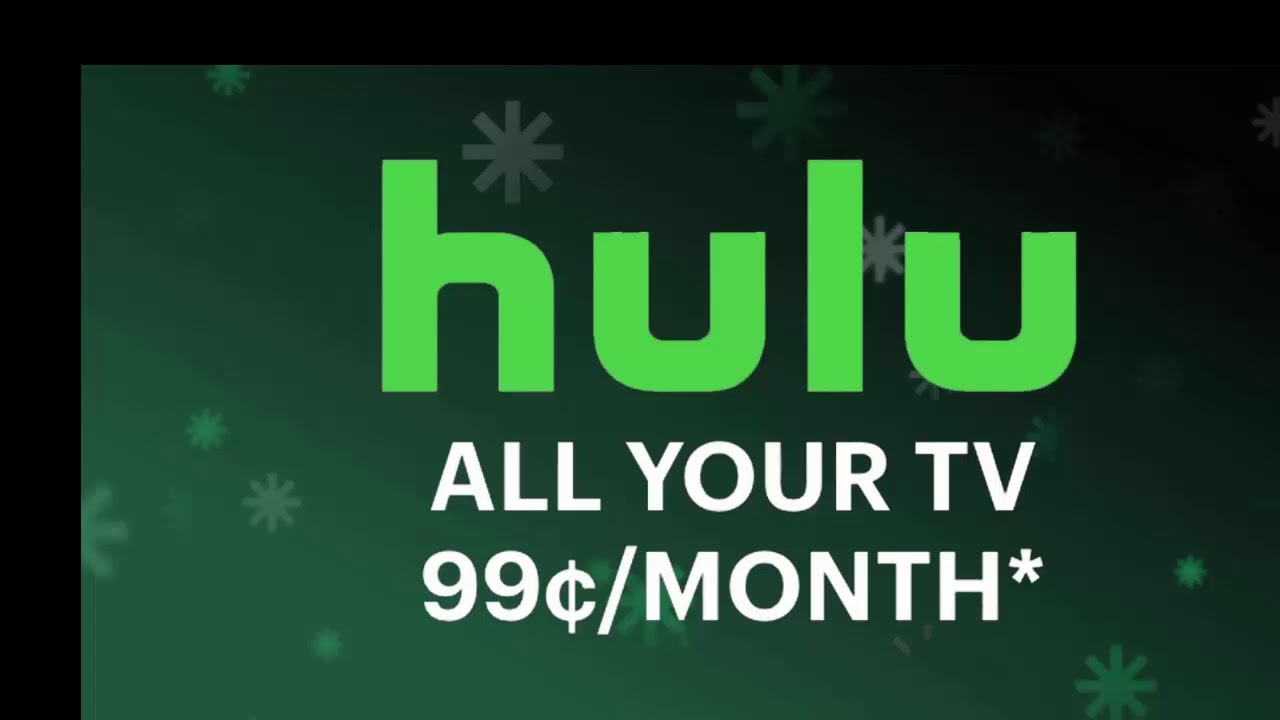 HULU Cyber Monday Deal 99 Cents Per Month For Entire Year (11/26/18